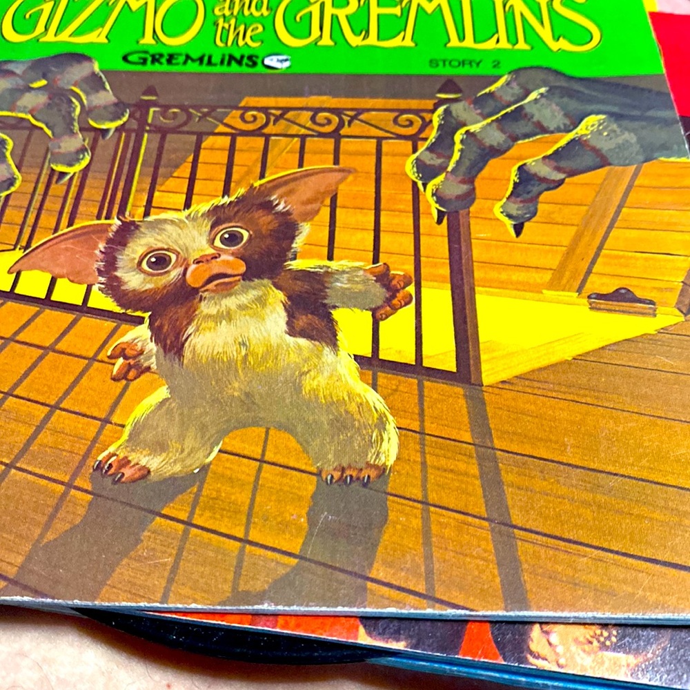 Vintage Read-Along and Record:  Gizmo and the Gremlins, Story 2 Warner Bros 1984